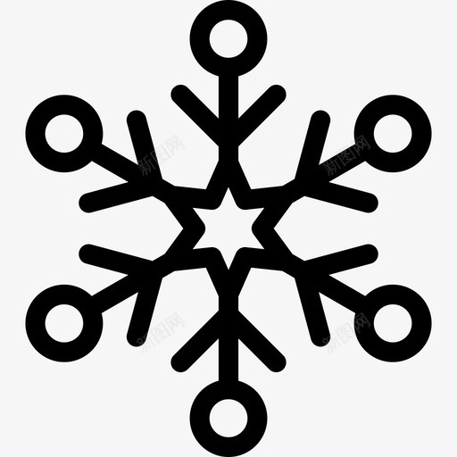 雪花大自然圣诞快乐图标svg_新图网 https://ixintu.com 圣诞快乐 大自然 雪花