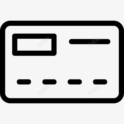 信用卡银行卡账单图标svg_新图网 https://ixintu.com 信用卡 借记卡 科技线图标 账单 银行卡