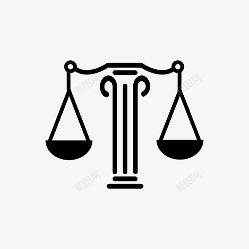 平衡真相的平衡法庭图标svg_新图网 https://ixintu.com 平衡 法庭 法律 真相的平衡 证词