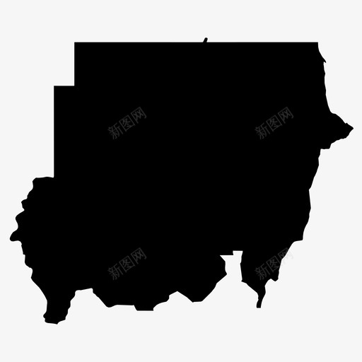 苏丹非洲国家图标svg_新图网 https://ixintu.com 世界各国 喀土穆 国家 地图 苏丹 非洲