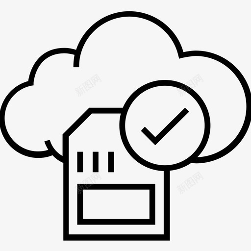 保存云计算图标svg_新图网 https://ixintu.com 1400网页和搜索引擎优化平面线图标 云 保存 存储卡 计算