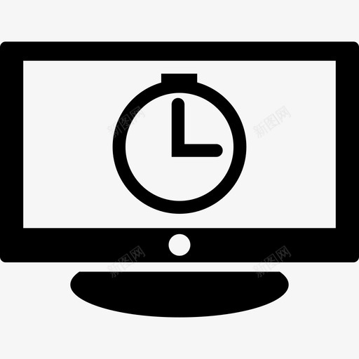 智能电视秒表时钟计时器图标svg_新图网 https://ixintu.com 时钟 智能电视秒表 计时器