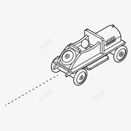 玩具车快比赛图标svg_新图网 https://ixintu.com 复古 快 比赛 玩具车 赛车