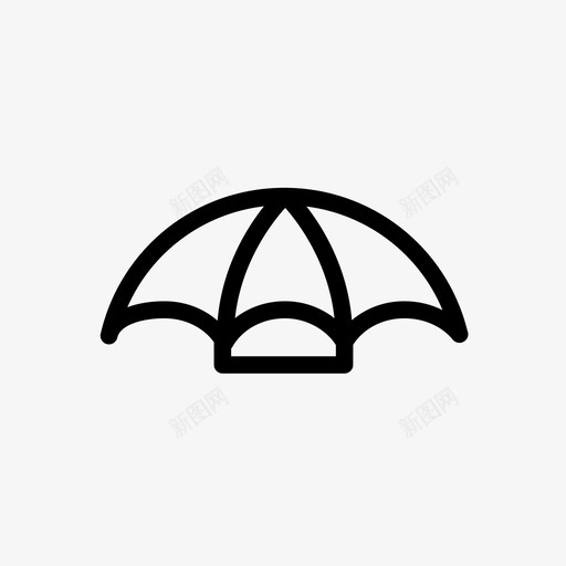伞帽覆盖物阳伞图标svg_新图网 https://ixintu.com 伞帽 太阳 覆盖物 阳伞 雨