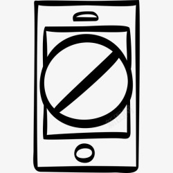 禁止阻塞电池阻塞禁止手机图标高清图片