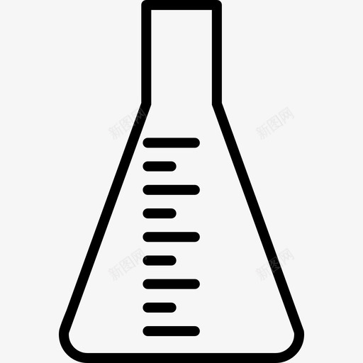 埃伦迈耶烧瓶化学玻璃器皿图标svg_新图网 https://ixintu.com 化学 埃伦迈耶烧瓶 实验室 实验室玻璃器皿 玻璃器皿