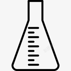 迈耶埃伦迈耶烧瓶化学玻璃器皿图标高清图片