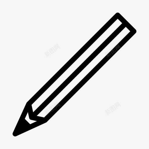 铅笔艺术品工具图标svg_新图网 https://ixintu.com 书写 工具 艺术品 铅笔