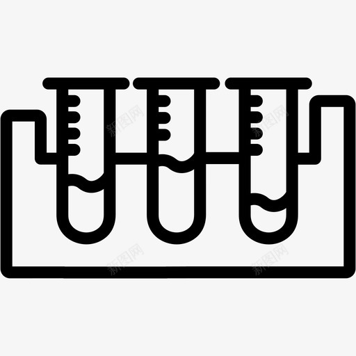 试管血液实验室图标svg_新图网 https://ixintu.com 医学 实验室 测试 科学 血液 试管