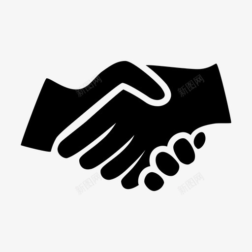 握手协议交易图标svg_新图网 https://ixintu.com 交易 伙伴关系 协议 友谊 握手 营销和业务