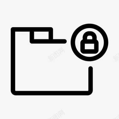 锁定文件夹安全安全设置图标图标