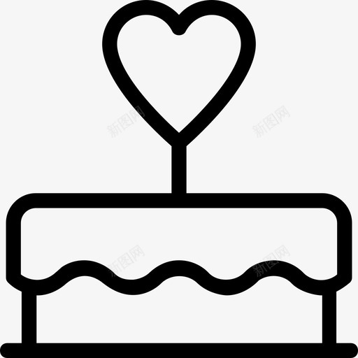 蛋糕烘焙食品甜点图标svg_新图网 https://ixintu.com 婚礼蛋糕 情人节蛋糕 烘焙食品 爱情和婚礼系列图标 甜点 蛋糕