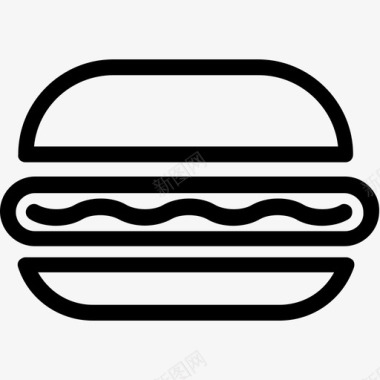 汉堡快餐汉堡包图标图标