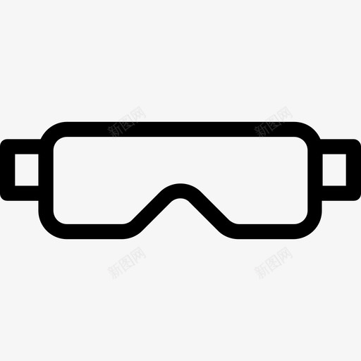 眼镜护目镜立体眼镜图标svg_新图网 https://ixintu.com 护目镜 眼镜 科技线图标 立体眼镜