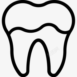 人牙牙齿牙医人牙图标高清图片