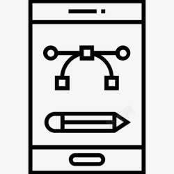 bezier移动应用程序应用程序布局应用程序图标高清图片