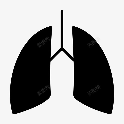 肺解剖学人肺图标svg_新图网 https://ixintu.com 人肺 呼吸 肺 肺符号 解剖学