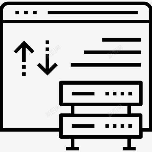 网页托管数据库搜索引擎优化图标svg_新图网 https://ixintu.com 1400网页和搜索引擎优化平面线图标 搜索引擎优化 数据库 服务器 网页托管