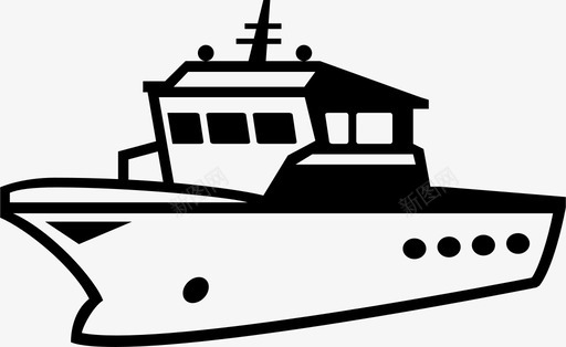 船员船海上运输图标svg_新图网 https://ixintu.com 海上 船员船 运输