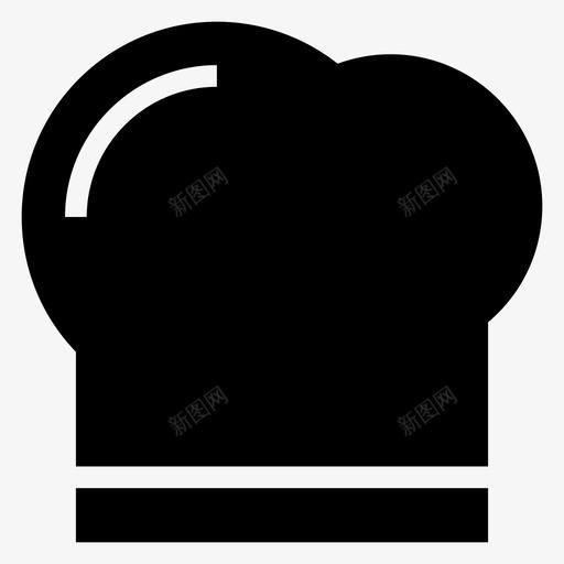 厨师帽子厨师帽图标svg_新图网 https://ixintu.com 厨师 厨师帽 帽子 购物电子商务符号图标