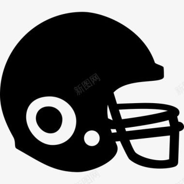 足球头盔美式游戏图标图标