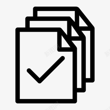 文件批准文件正确文件图标图标