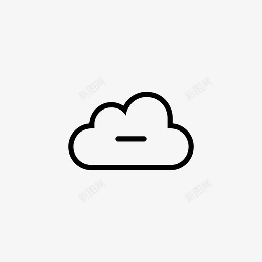 删除云减号存储图标svg_新图网 https://ixintu.com 减号 删除云 存储 添加删除云