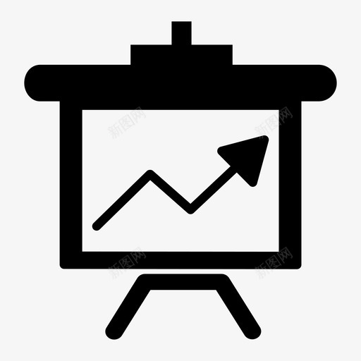 趋势上升演示教学图标svg_新图网 https://ixintu.com 上升趋势 业务稳健 向上 教学 演示 趋势上升