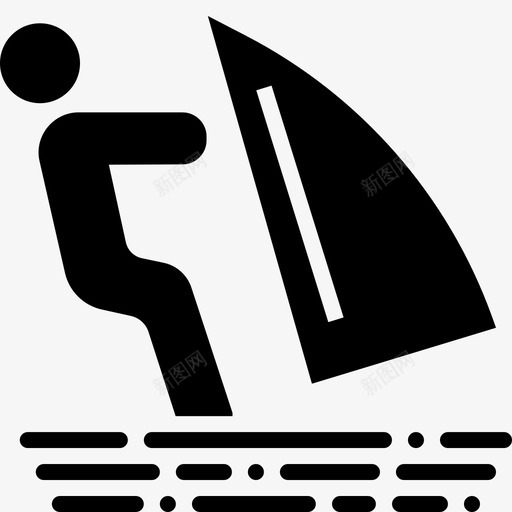 滑雪度假娱乐图标svg_新图网 https://ixintu.com 冲浪 夏季雕刻 娱乐 度假 水上运动 滑雪