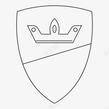 护盾皇冠图标图标