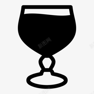 玻璃杯饮料玻璃器皿图标图标