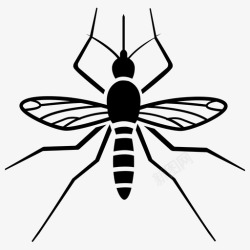 驱蚊剂蚊子疾病蠓图标高清图片
