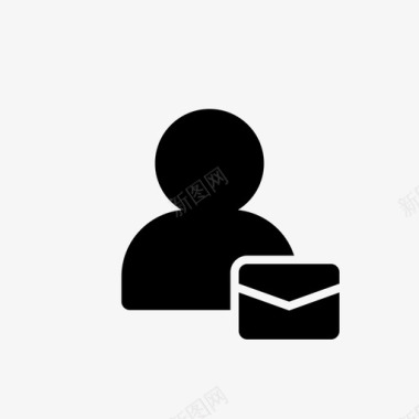 电子邮件用户联系人信封图标图标