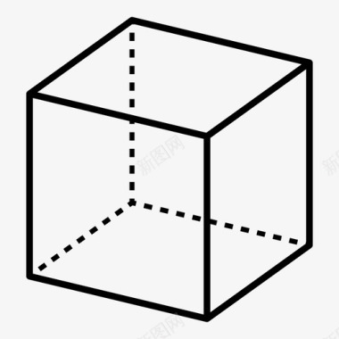 立方体分区六面体图标图标