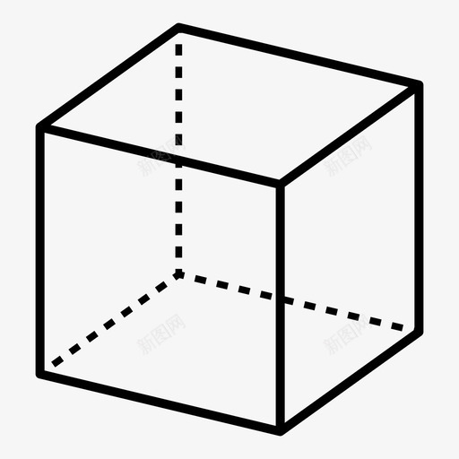立方体分区六面体图标svg_新图网 https://ixintu.com 三维 六面体 分区 多面体 弹出式 立方体 透明