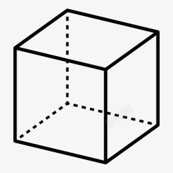 弹出式立方体分区六面体图标高清图片
