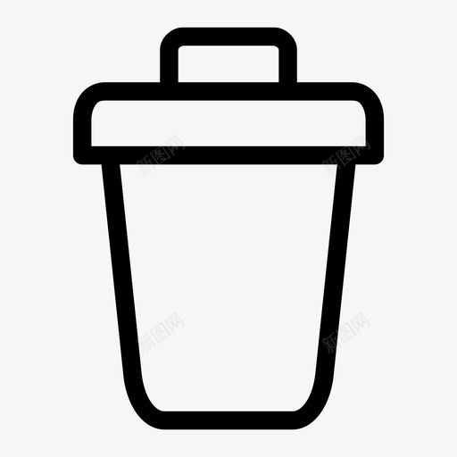 垃圾垃圾箱清除图标svg_新图网 https://ixintu.com 垃圾 垃圾箱 清除