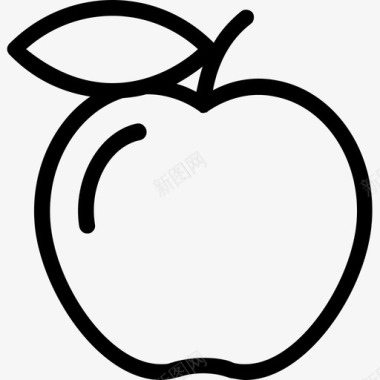苹果减肥食品图标图标