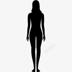 女性身体部位人解剖学身体图标高清图片