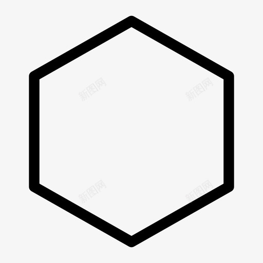 六角形装饰性对称图标svg_新图网 https://ixintu.com 六角形 对称 装饰性