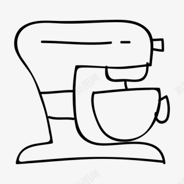 搅拌机咖啡烹饪图标图标