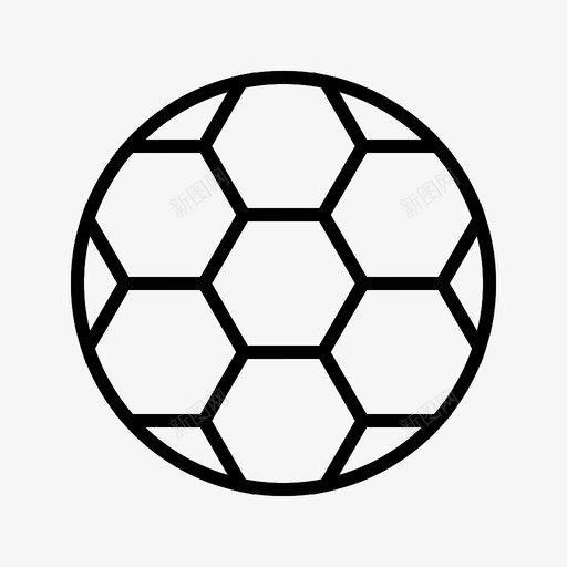 足球运动体育和游戏图标svg_新图网 https://ixintu.com 体育和游戏 足球 运动