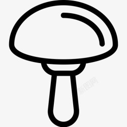 毒菌蘑菇食物真菌图标高清图片