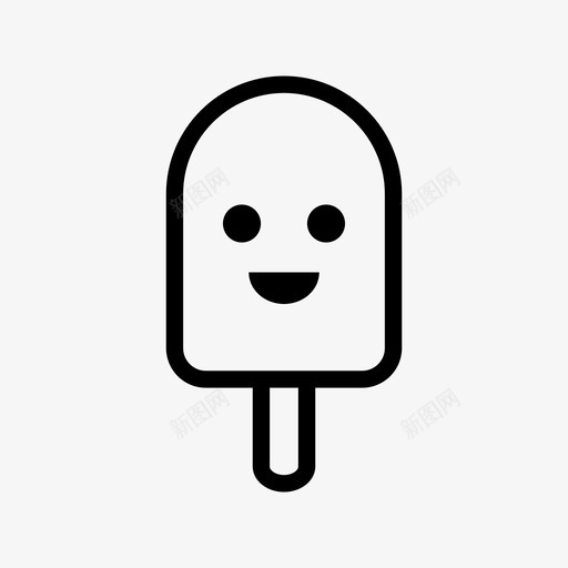 笑脸冰淇淋性格表情图标svg_新图网 https://ixintu.com 冰淇淋 性格 情感 笑脸冰淇淋 表情 食物