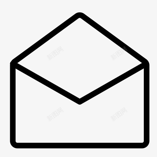 thin-013_mail_envelope_email_opensvg_新图网 https://ixintu.com thin-013_mail_envelope_email_open