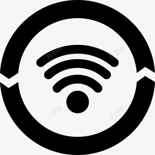 wifi区包括互联网图标svg_新图网 https://ixintu.com wifi区 互联网 包括 酒店