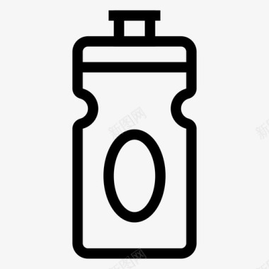 饮料瓶子玻璃水瓶图标图标
