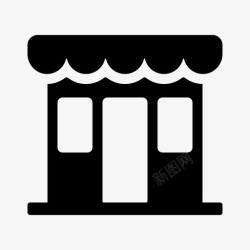 小商场商店市场商店小商场图标高清图片