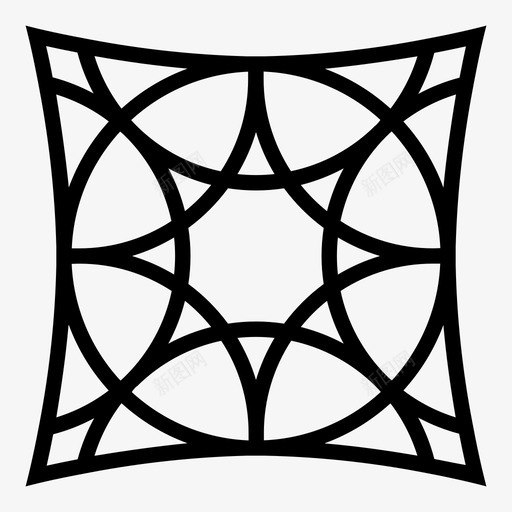 曼陀罗花几何图标svg_新图网 https://ixintu.com 几何 对称 曼陀罗 花 装饰