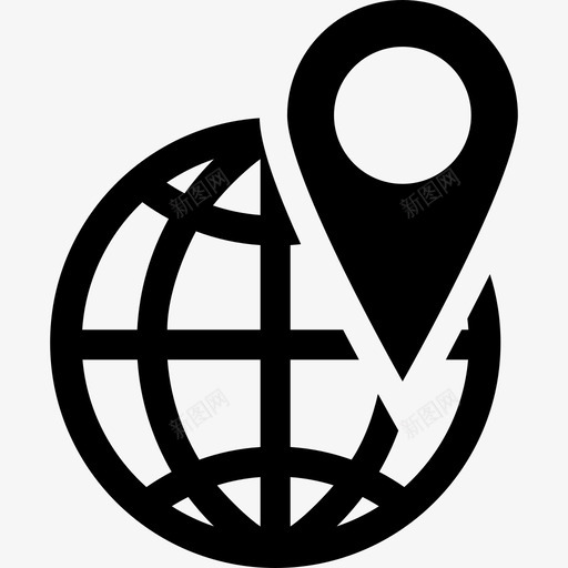 全球位置目的地地图针图标svg_新图网 https://ixintu.com 世界 全球位置 地图针 地点 旅行 目的地